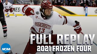 UMass vs St Cloud State 2021 Mens Frozen Four Championship  FULL REPLAY [upl. by Yanetruoc]