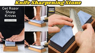 Sharp Pebble 10006000 Dual Grit Sharpening Stone with Angle Guide [upl. by Ardene274]