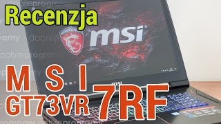 MSI GT73VR 7RF Titan Pro testujemy notebooka gamingowego za 15 tys PLN [upl. by Rolyat]