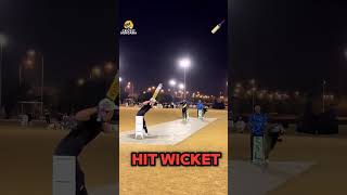 Hit Wicket  cricket crickethungama tapeballcricket [upl. by Ennayk]