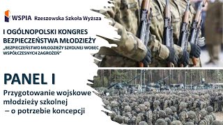 Przygotowanie wojskowe młodzieży szkolnej  o potrzebie koncepcji panel 1 [upl. by Gwynne]