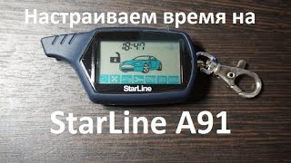 Как настроить время на брелке StarLine A91 [upl. by Ariel]