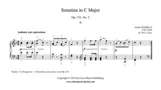 Diabelli  Sonatina in C Major Op 151 No 2 23 [upl. by Kingsley255]