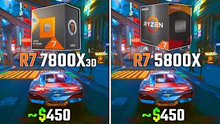 RYZEN 7 7800X3D vs RYZEN 7 5800X  Test in 6 Games [upl. by Eedrahs]