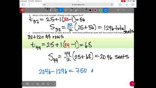 124 arithmetic series and geometric sequences [upl. by Newby303]