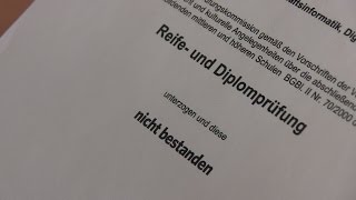 Fiasko Zentralmatura An vielen Schulen hagelt es Fünfer [upl. by Eugnimod]