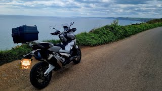 Honda XADV 750 Whitsand Bay amp Plymouth Hoe [upl. by Beuthel]