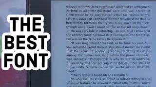 The best Kindle font is… [upl. by Lucky]