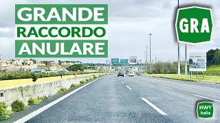 Autostrada del Grande Raccordo Anulare di ROMA  A90  GRA  Carreggiata interna [upl. by Ursula]