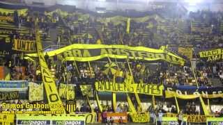 Hinchada de Peñarol alentando en el Basketball [upl. by Joed]