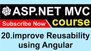 20How to improve Reusability using Angular  ASP NET MVC 5  CodeGPT [upl. by Etteraj]