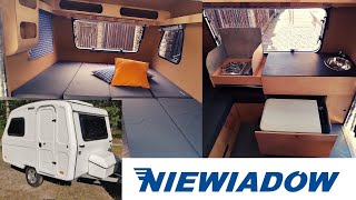 Remont przyczep Niewiadów N126e renovation of lightweight caravan Реставрация туристического прицепа [upl. by Ahsayn]