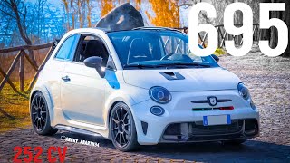 Abarth 695 Biposto da 252 cv  La gemella cattiva della 595 Competizione  Andry abarth94 [upl. by Christiana]