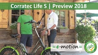 Corratec eBikes Life S  Neuheiten 2018  Pedelec Preview Vorschau [upl. by Eugenio]