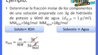 Fracción molar X  Lección Teórica [upl. by Leidag391]
