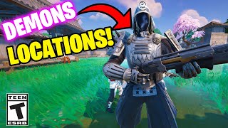 Damage demons fortnite  Where to find demons locations [upl. by Gagliano]