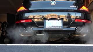 BMW 650i E64 EISENMANN RACE EXHAUST [upl. by Buiron]