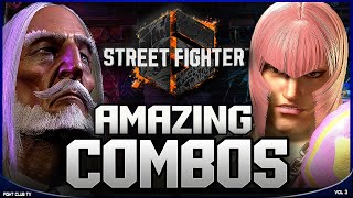 Amazing COMBOS • Vol 3 ➤ Street Fighter 6 4K [upl. by Brinkema]