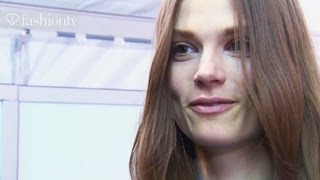 Caroline Brasch Nielsen  Model Talk at Fashion Week FallWinter 201213  FashionTV [upl. by Elyn]