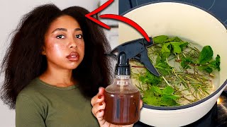 ROSEMARY WATER FOR MASSIVE HAIR GROWTH  DIY Rosemary Water Spray Recipe amp How To Use It [upl. by Yemarej]