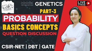 Probability CSIR NET 3  Basic Concepts of Probability  Probability Problems and Solutions [upl. by Surat492]