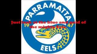 Parramatta Eels theme song Lyrics NRL SingALong [upl. by Engvall]