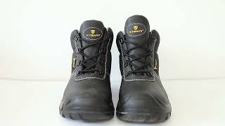 Anti electric impact shock ankle inch mine footwear work safety shoes [upl. by Ahsenom]