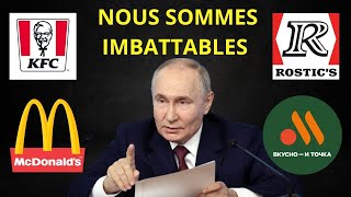 LA RUSSIE TOURNE LA PAGE MCDONALDS ET KFC REMPLACES PAR VKOUSNO I TOTCHKA ET ROSTICS fastfood [upl. by Oisorbma]