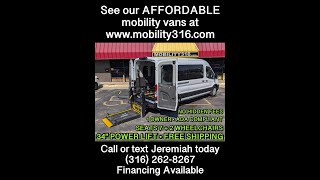 Wheelchairmobility van 2023 Ford Transit 350 XL 1937 16k Miles 78995 wFREE SHIPPING [upl. by Edelstein]