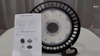 Sokply UFO LED High Bay Light 150W Product Review [upl. by Enilra]