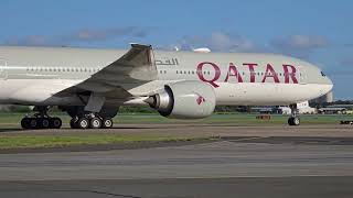 Qatar 777 Brisbane Airport [upl. by Upton]