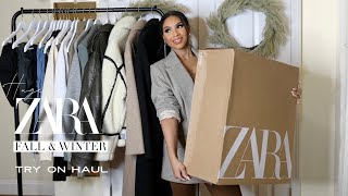 HUGE New In ZARA  FALL amp WINTER HAUL 2023  GIVEAWAY Coats Knits Skirts  zara zarahaul [upl. by Ennaej]