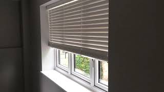 Electric wood Venetian Blinds  Aquarius Blinds [upl. by Dever30]