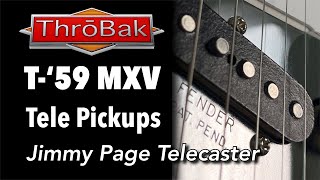 ThroBak T59 MXV Telecaster Pickup Set VINTAGE REPRO  In Jimmy Page Mirror Telecaster [upl. by Lahpos634]