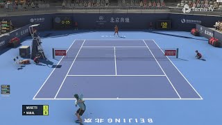 Tennis Elbow 4  Rafael Nadal VS Lorenzo Musetti  BEIJING OPEN  Gameplay [upl. by Baal]