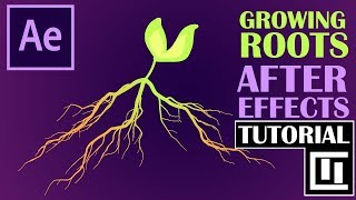 Tutorial QUICK amp EASY Growing Plant Roots  After Effects [upl. by Adav]