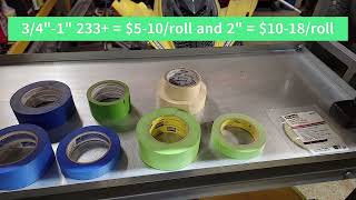 Auto Body Masking Tape  What to buy and differences explained on automotive masking tape [upl. by Anikehs]