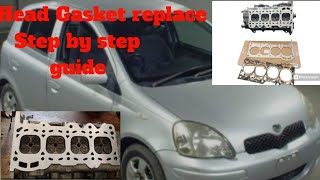 Head gasket replacement  toyota vitz head gasket replacement  head gasket  CarTipsTv [upl. by Mckeon]