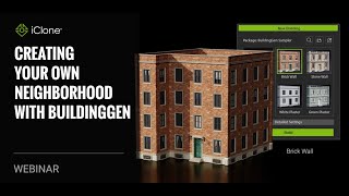 Webinar Creating Your Own Neighborhood with BuildingGen [upl. by Nerwal]