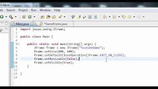 Java Game Tutorial  1  Setting Up [upl. by Howlyn]