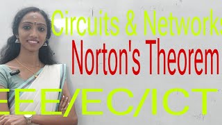 NORTONS THEOREM  Ac Circuitamp Circuits and Networks  in Malayalam [upl. by Idnac289]