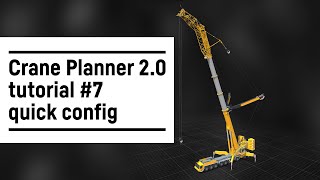 Liebherr  Crane Planner 20 – Tutorial 7 quick config [upl. by Oznecniv591]