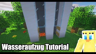 Minecraft Wasser Aufzug bauen Tutorial 119 [upl. by Eanwahs637]