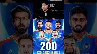 India Record 200 Sixes in 2024 😱 abcricinfo rohitsharma suryakumaryadav hardikpandya bgt ipl [upl. by Alleunamme]