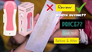 Professional Depilatory Wax Heater  Roll On Wax Heater and Kit  Review  DOES It Works [upl. by Teloiv]