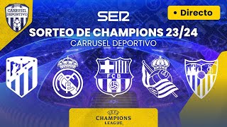 🏆⚽️ SORTEO de los GRUPOS de la UEFA Champions League 202324  BOMBOS EN DIRECTO [upl. by Ibrad70]