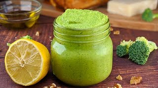 Pesto de brocoli onctueux  recette très rapide  Il sera le roi de votre repas ♥ [upl. by Blondie]