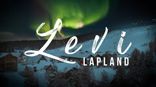 Levi Lapland  Cinematic Drone  Amazing Northern Lights  2022 [upl. by Allsun539]