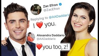 Zac Efron says quotI Love Youquot to Alexandra Daddario [upl. by Parthena]