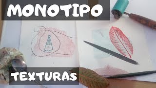 monotipo con texturas  ¿como hacer un monotipo [upl. by Nedaj]